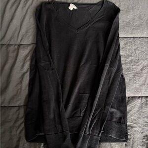 J. Crew Charcoal V-Neck Sweater